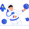 illustration astronaut