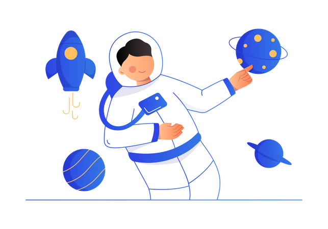 Astronaut  Illustration