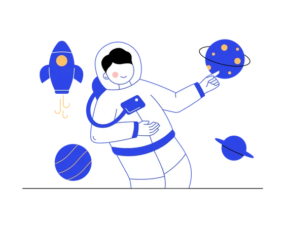 Astronaut  Illustration