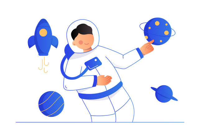 Astronaut  Illustration