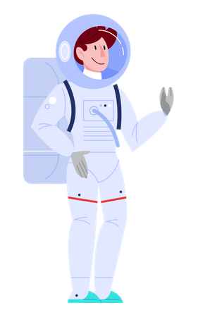 Astronaut in a spacesuit  일러스트레이션