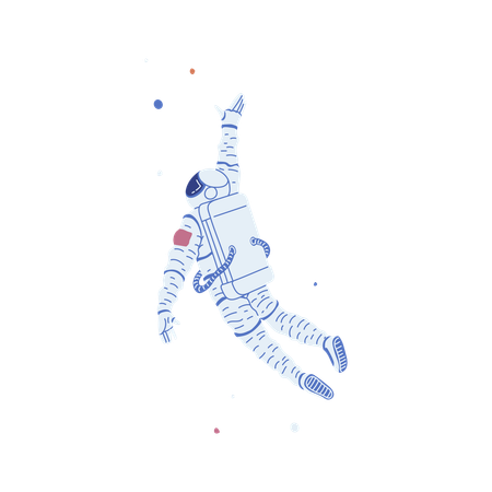 Astronaut in space  Illustration