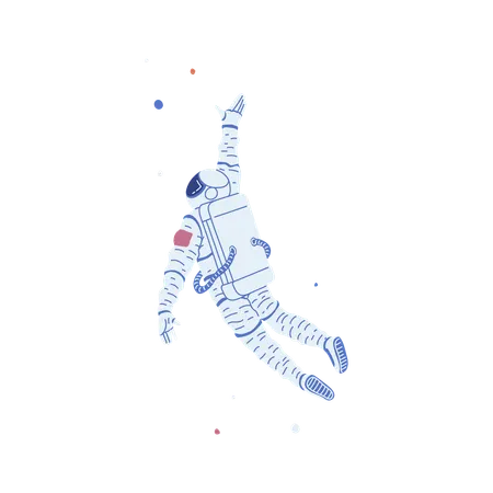 Astronaut in space  Illustration