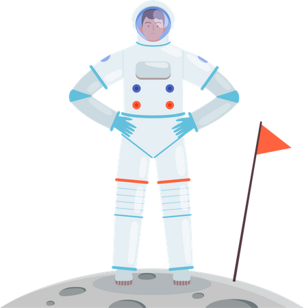 Astronaut standing  Illustration
