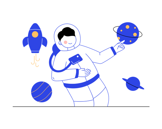 Astronauta  Ilustração