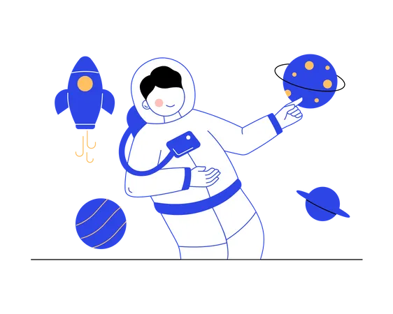 Astronauta  Ilustração