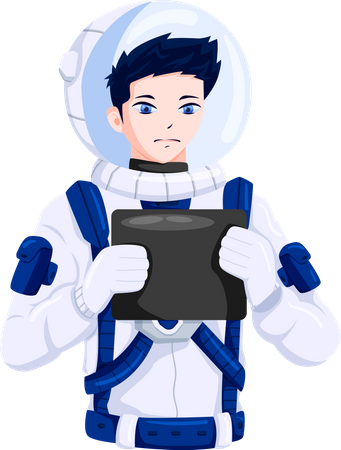 Astronauta masculino  Ilustração