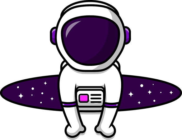 Astronauta em buraco espacial  Illustration