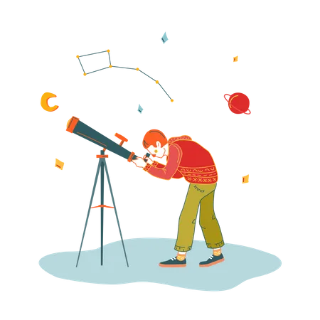 Astronomical study  Illustration