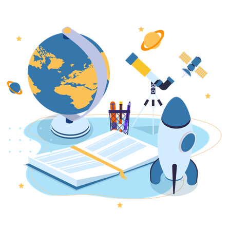 Astronomical Study  Illustration