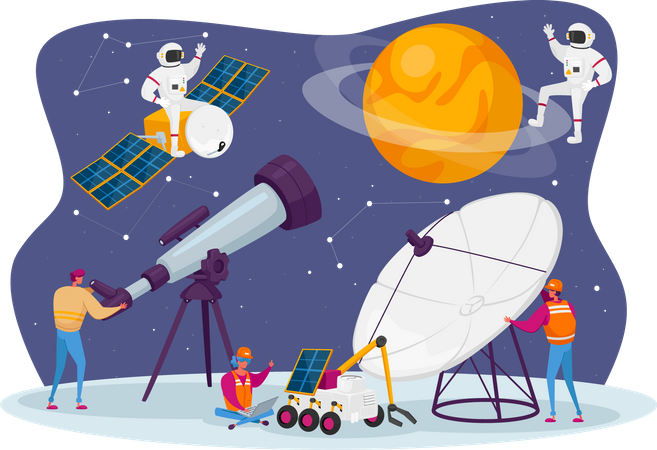 Astronomie Wissenschaft  Illustration