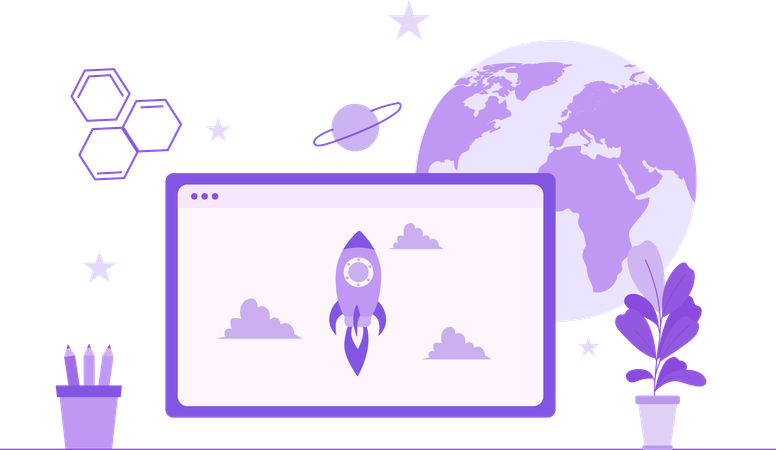 Astronomy Education  Illustration