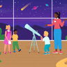 illustration astronomy lesson