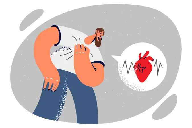 Ataque cardíaco  Ilustração