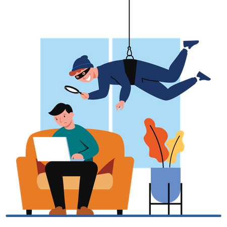 Ataque de dados do usuário  Ilustração