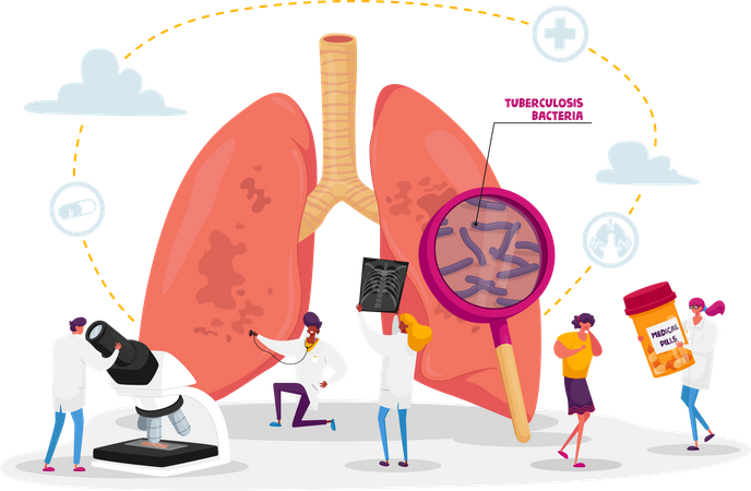 Atemwegsmedizin Pulmonologie Gesundheitswesen  Illustration