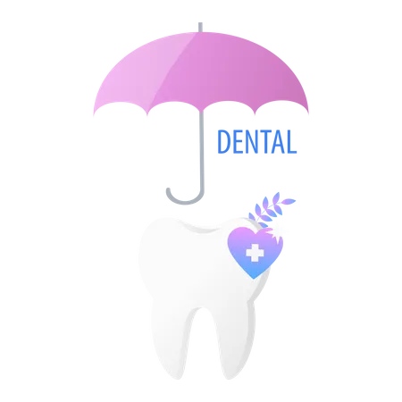 Cuidado dental  Ilustração