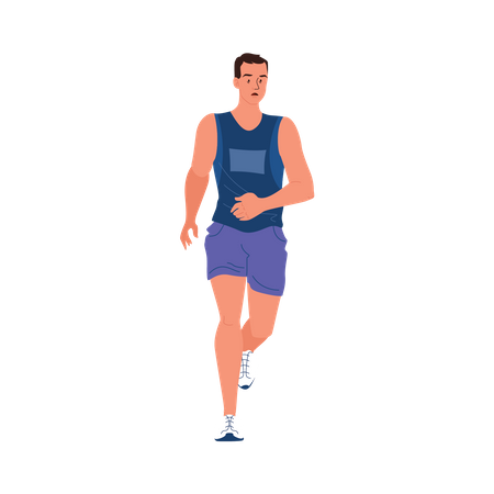 Athlet Läufer  Illustration