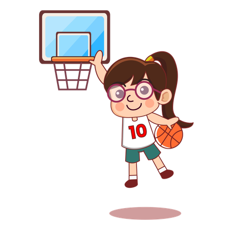 Athlète féminine de basket-ball  Illustration