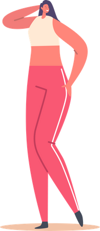 Athlete Female  Illustration