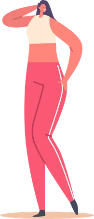 Athlete Female  Illustration