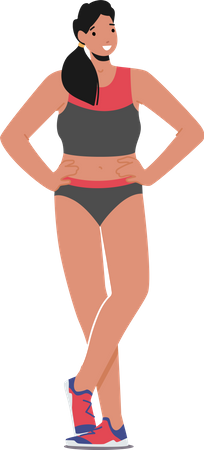 Athlete Female player  Illustration