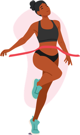 Athlete Female winner  Illustration