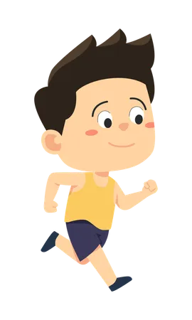 Athlete have participated in running competition  Illustration