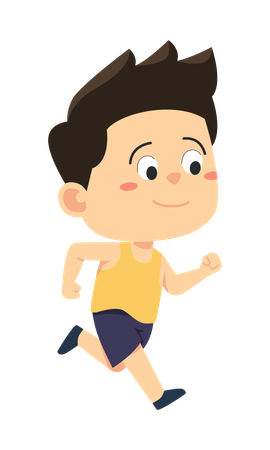 Athlete have participated in running competition  Illustration