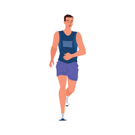 Athlete runner Illustration