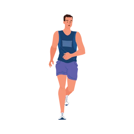 Athlete runner  Illustration