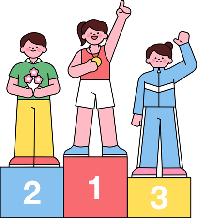 Athlete winner  Illustration