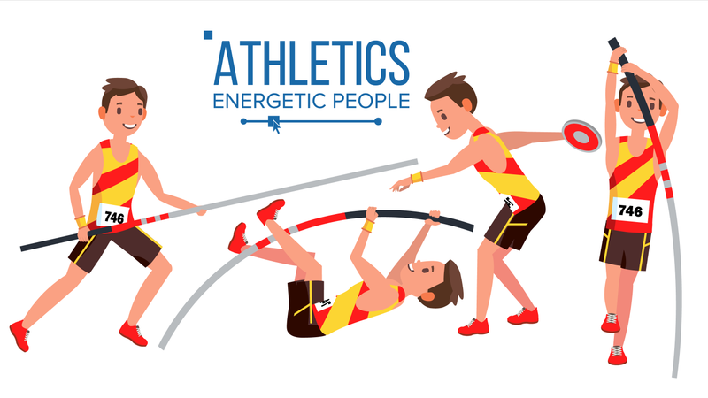 Athletics Player  Illustration