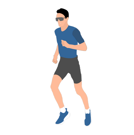 Atleta correndo  Ilustração