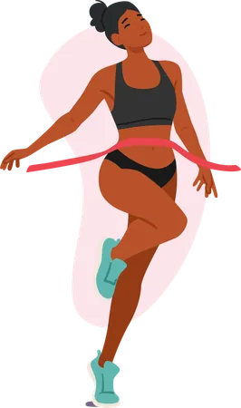 Atleta feminina vencedora  Ilustração