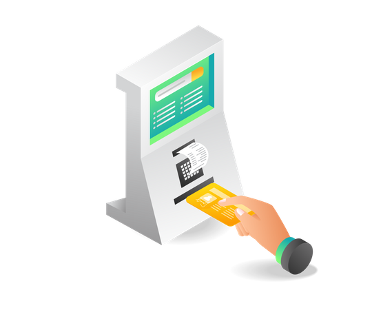 ATM Cash withdrawal  Illustration