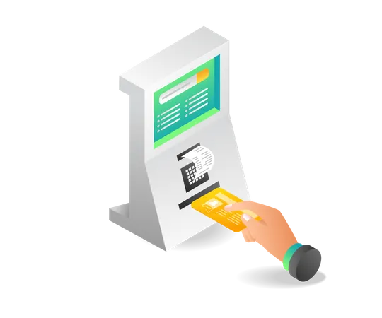 ATM Cash withdrawal  Illustration