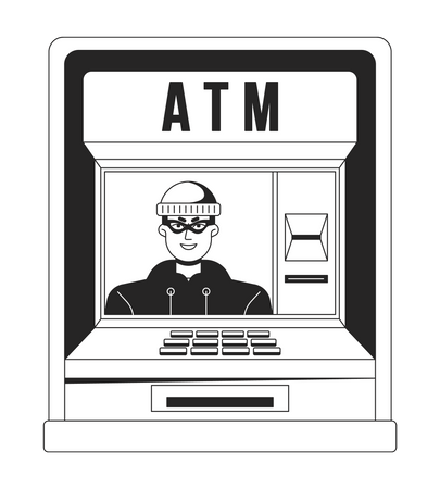 ATM fraud  Illustration