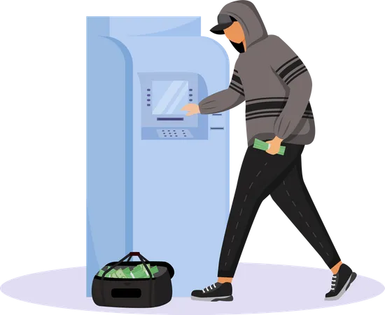 ATM fraud  Illustration