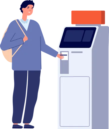 Bank Clients Service Banking Office Counter And Client Service Cash Desk Cashier Atm Professional Loan Consultant Vector Illustration Office Finance Bank Service Counter Financial Illustration