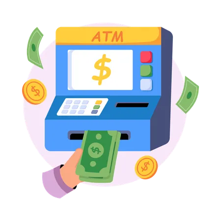 Atm machine  Illustration