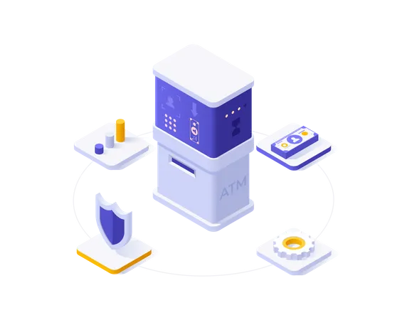 ATM Machine  Illustration