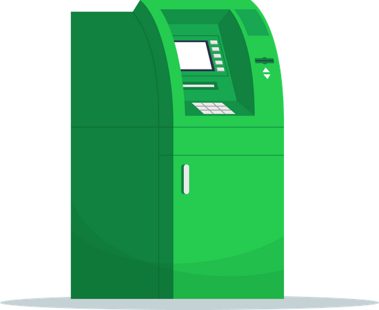 ATM machine  イラスト