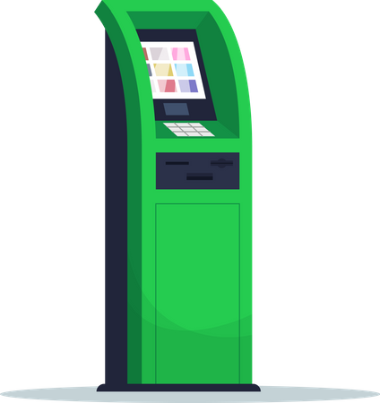 ATM machine  イラスト