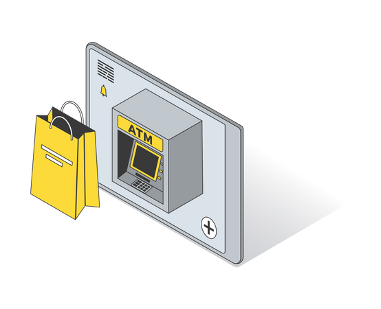 ATM payment  Illustration