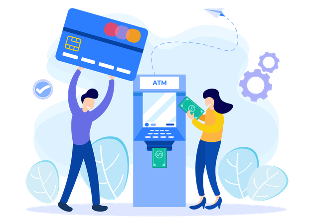 Atm Services  イラスト