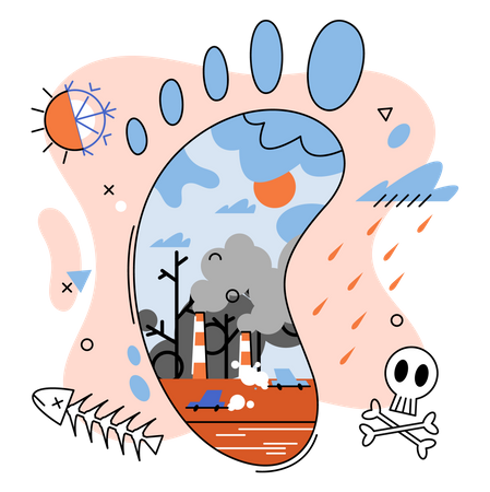 Luftverschmutzung  Illustration