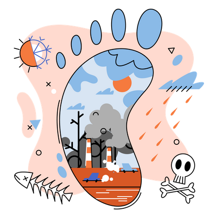Atmosphere Pollution Illustration