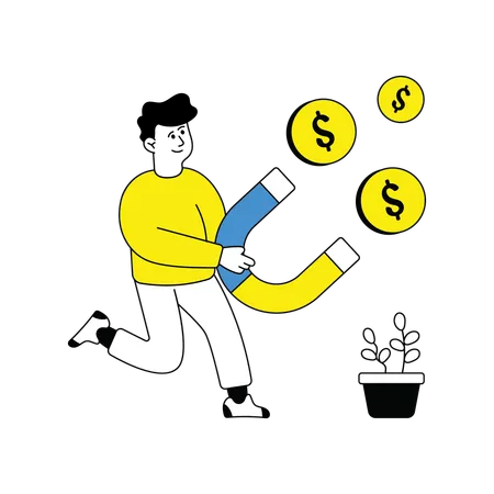 Atracción financiera  Illustration