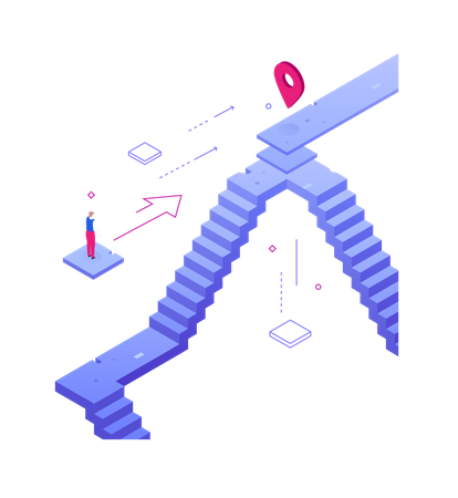 Atteindre l'emplacement  Illustration